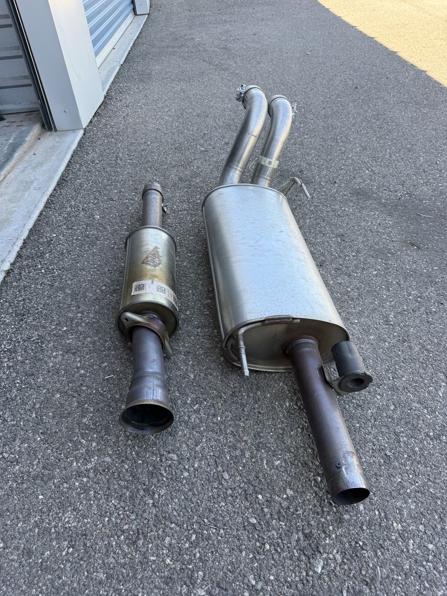 Factory exhaust from a 2025 F150