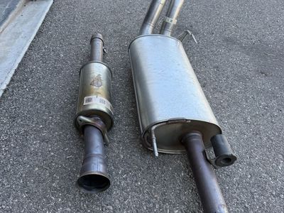Factory exhaust from a 2025 F150