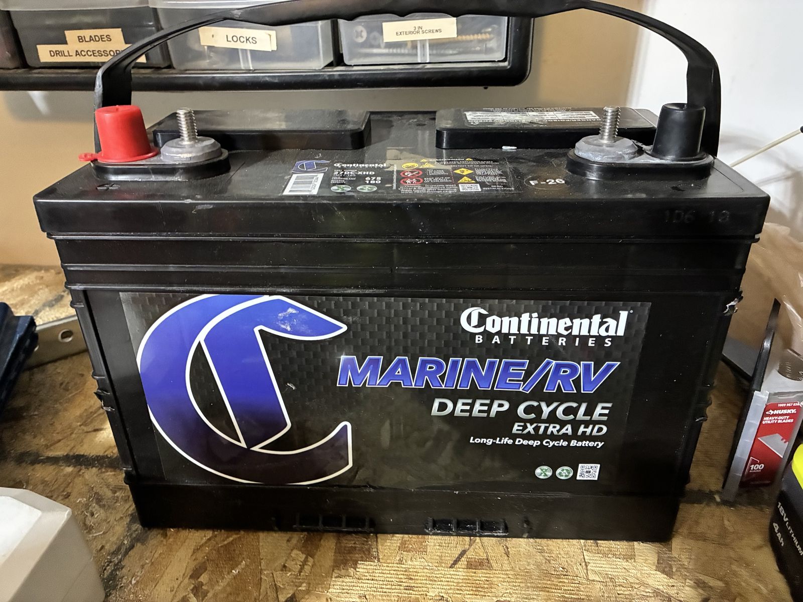 105ah 12 V Continental Battery 27DC-XHD Marine/RV Deep Cycle Extra HD
