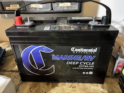 105ah 12 V Continental Battery 27DC-XHD Marine/RV Deep Cycle Extra HD
