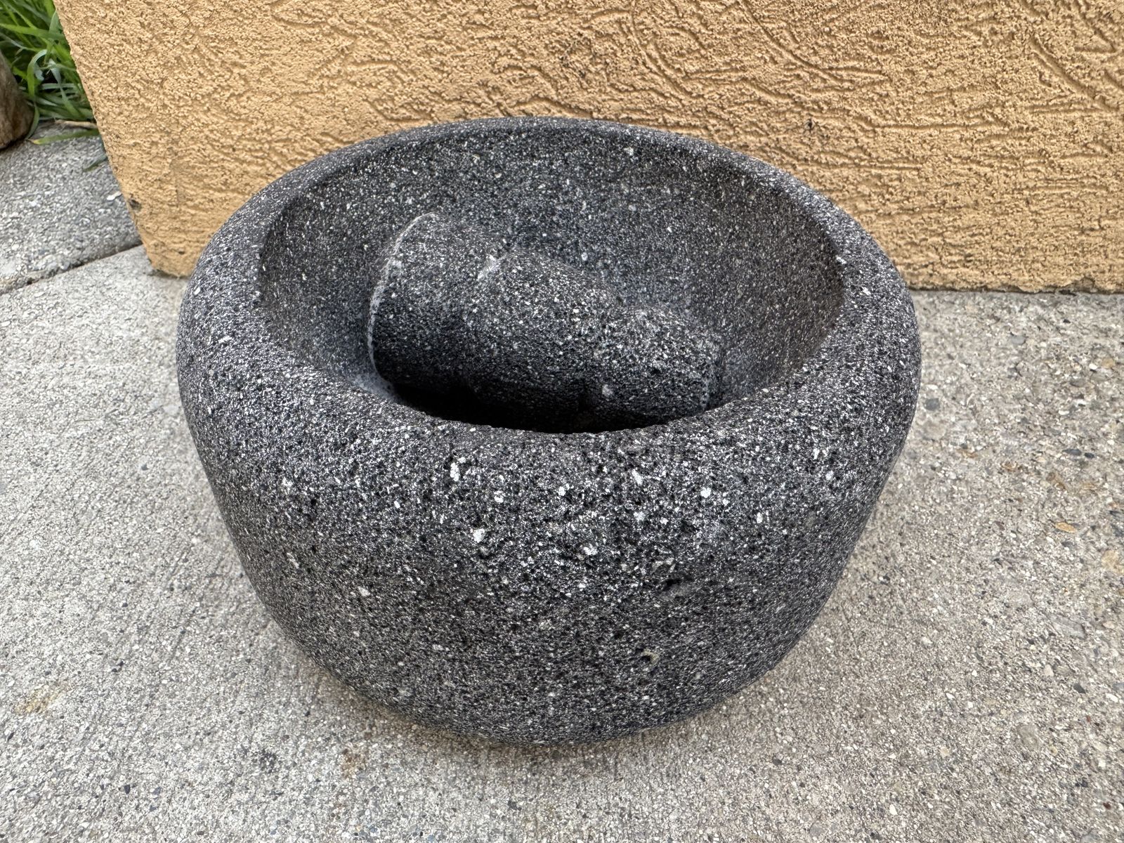 Authentic 9-inch Mexican molcajete