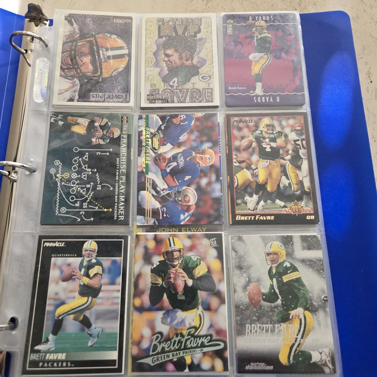 100 card lot football farve aikmen deion elway