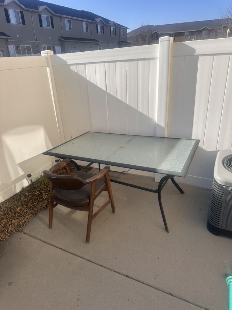 Glass Outdoor Pario Table