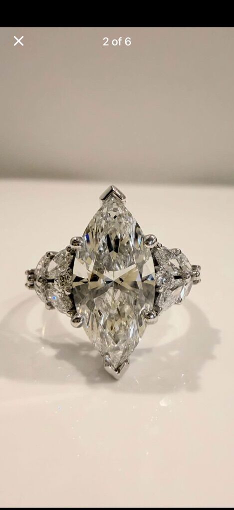 Marquise Cut Lab Grown Diamond Ring