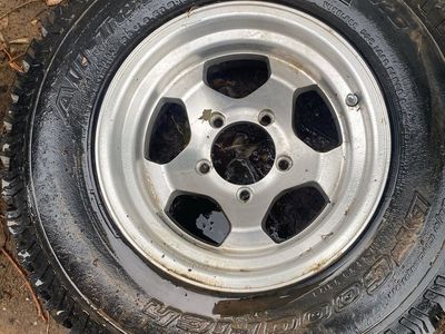 BFGoodrich All-Terrain T/A Tire on Silver 5-Hole Alloy Wheel