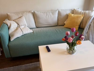 Teal Ombre Sofa