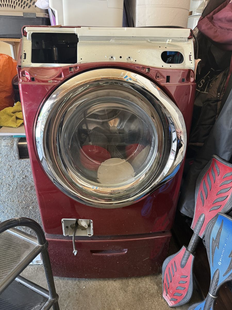 Samsung Front Load Washer (Red) - For Parts/Repair - As-Is Condition