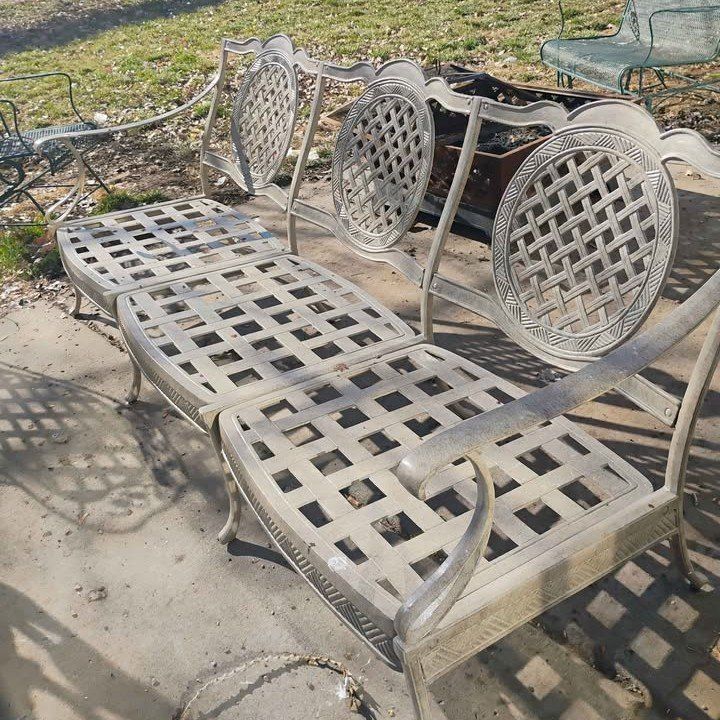 Mallin Cast Aluminum Patio Bench – 86” Premium Out