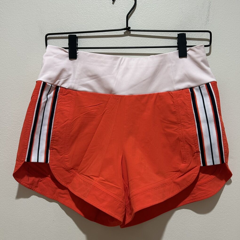 Athleta Ascender Torch Red Orange Athletic Shorts