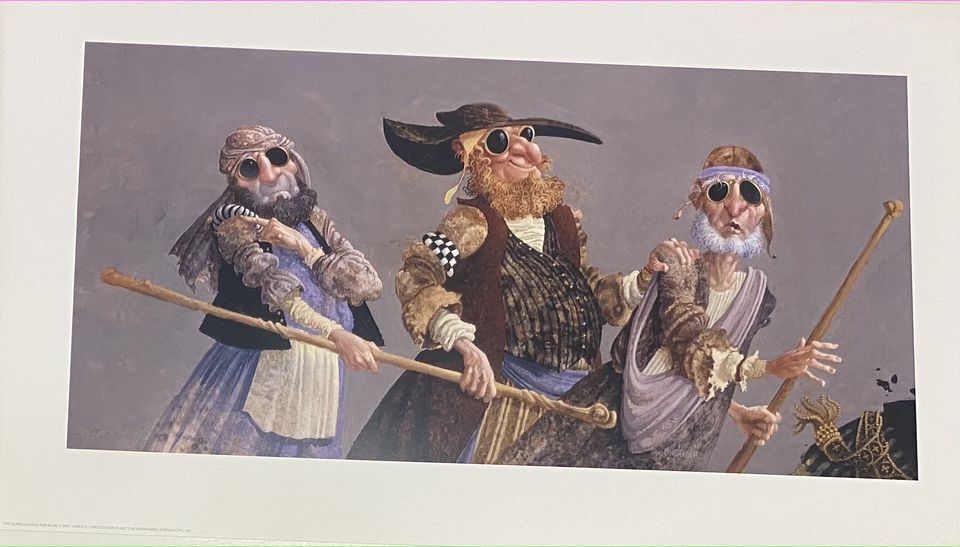The Blind Leading The Blind- James Christensen (Print, Artist Proof #28)/ Signed and Numbered