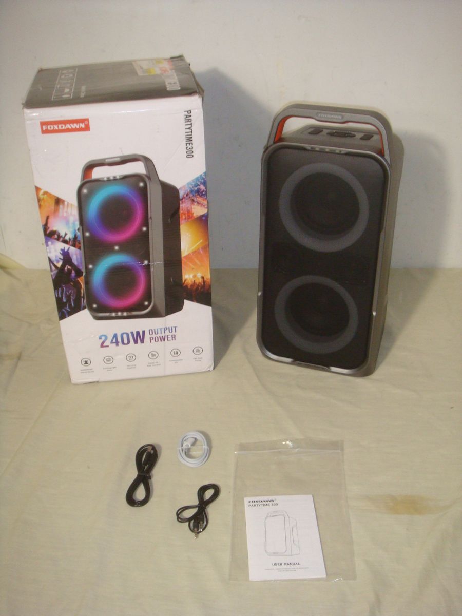 FOXDAWN PARTYTIME 300 PT300 PORTABLE BLUETOOTH WIRELESS BOOMBOX