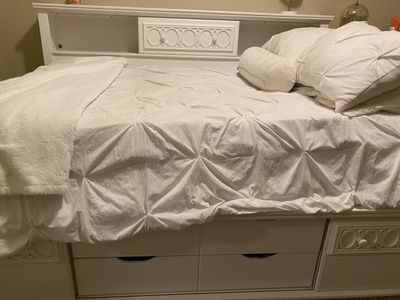 White Captains Full Bed Frame