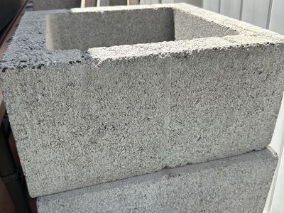 Concreted blocks