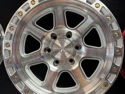 Brand new set of 4 wheels Arena 17x9 Gloss Silver Machined 6x139.7 lug pattern 106.1 0mm Offset
