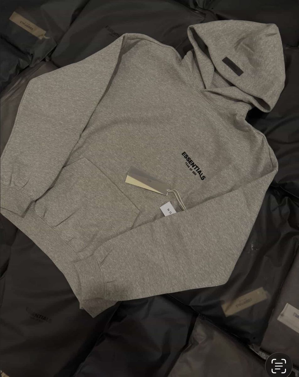 Gray essentials hoodie