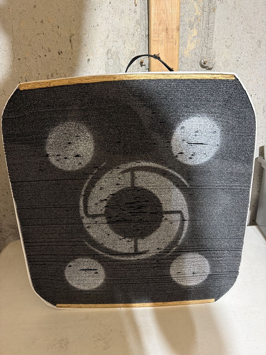 Archery target- black hole four sided shooting target