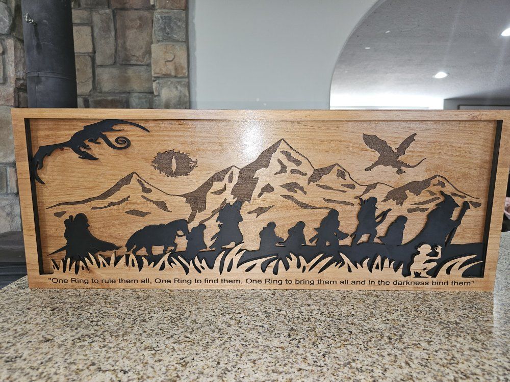 Lord of The Rings Wooden Sign - Custom Made
