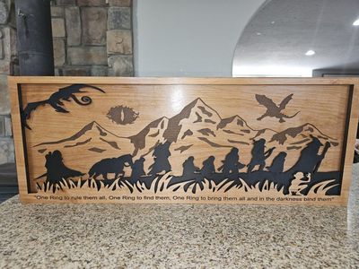Lord of The Rings Wooden Sign - Custom Made