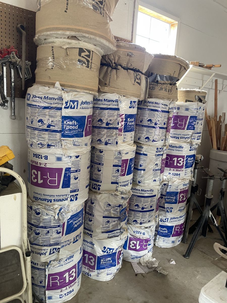 20 ROLLS MANVILLE 4 OF THE ROLLS DO NOT HAVE ORIGINAL PLASTIC COVERIING