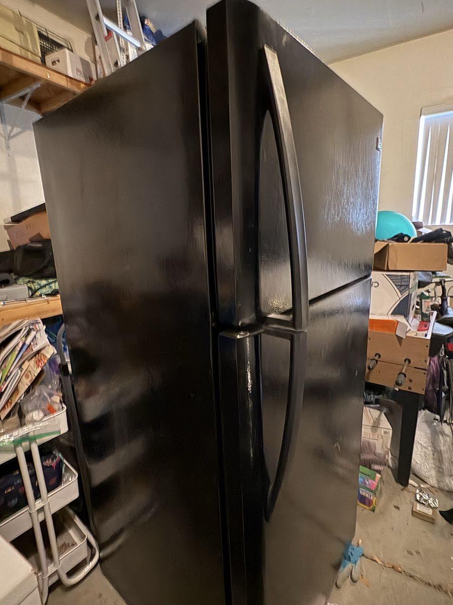 Black Top-Freezer Refrigerator