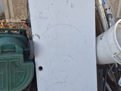 Steel door - dog or cat door