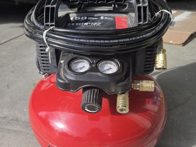 Porter-Cable Air Compressor & Nailer Kit – Compressor, Finish Nailer, Brad Nailer & Stapler. NEW! STILL IN BOX!