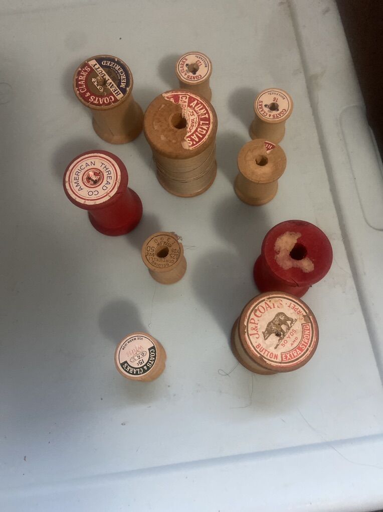 Beautiful Old Thread Spools