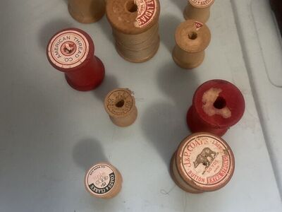 Beautiful Old Thread Spools