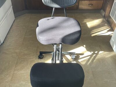 Kneeling Chair with Back Rest - Adjustable Height