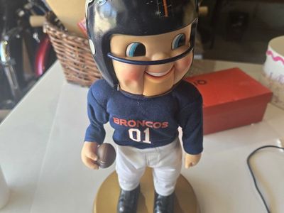 Vintage Gemmy Denver Broncos Animated Doll - Sings & Head Moves