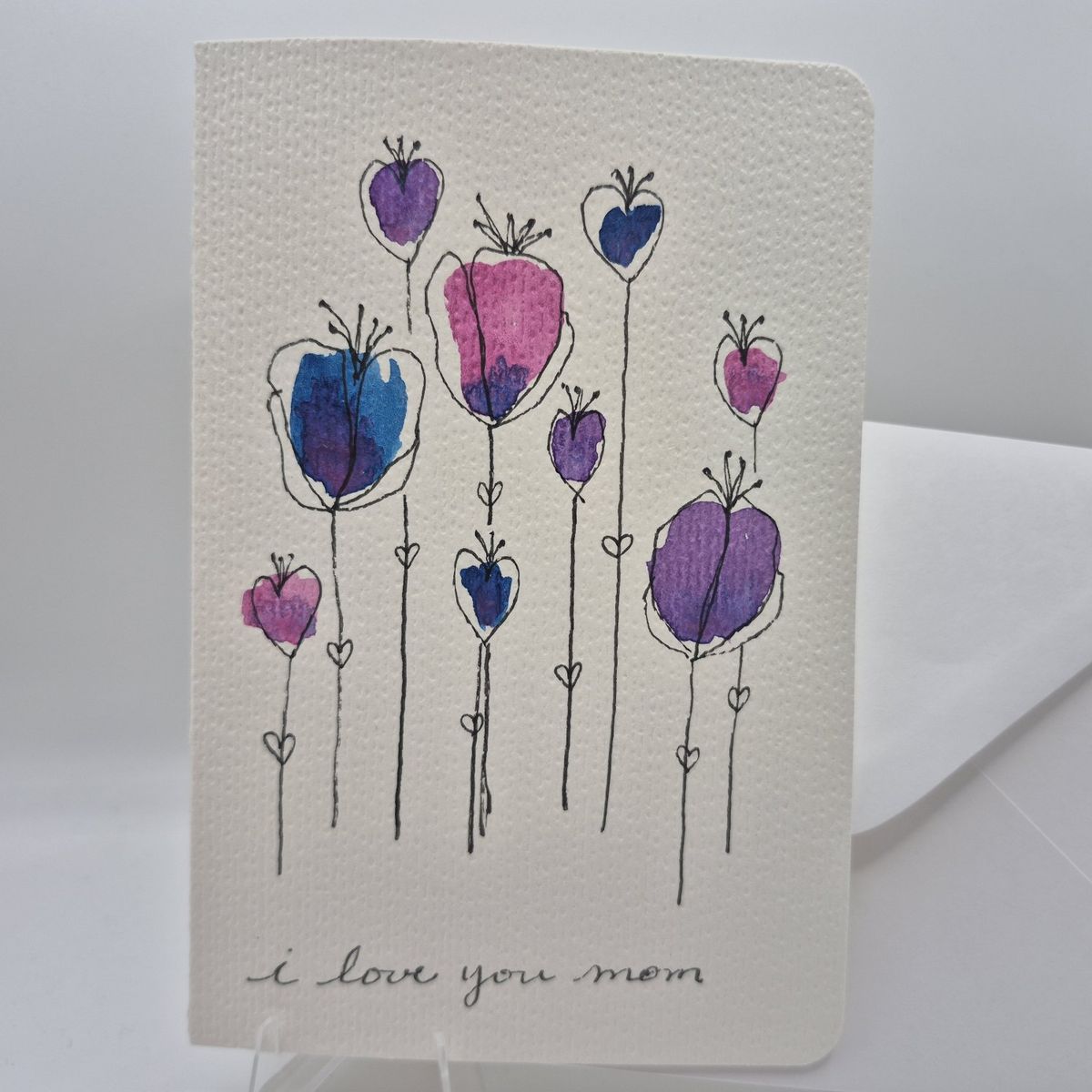 Hand-Painted Mother's Day Card