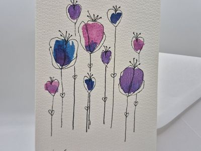 Hand-Painted Mother's Day Card