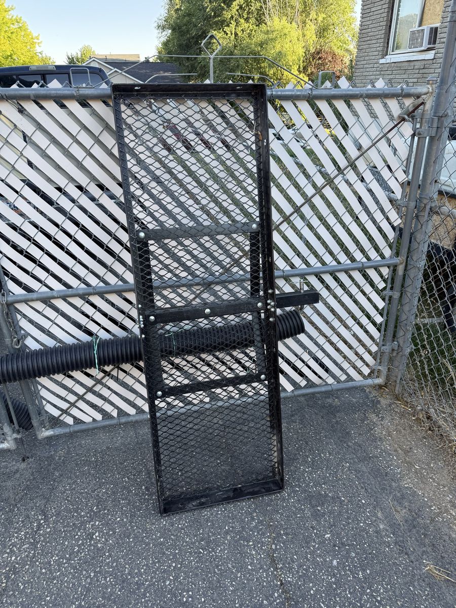 Universal Hitch Mount Cargo Carrier for Cars and Trucks - Black Steel Mesh