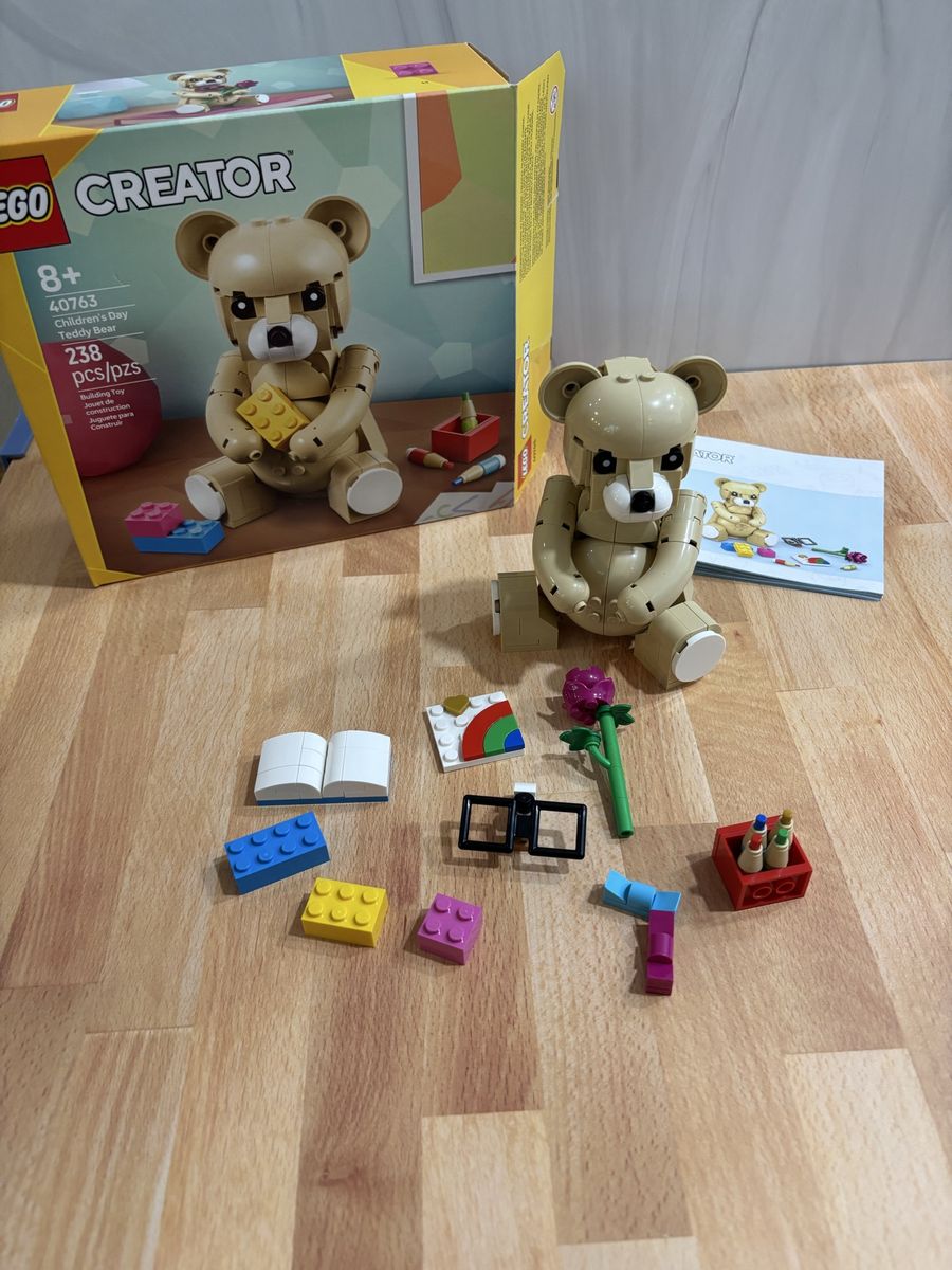 LEGO Creator 40763 Children's Day Teddy Bear Set with Box and Manual