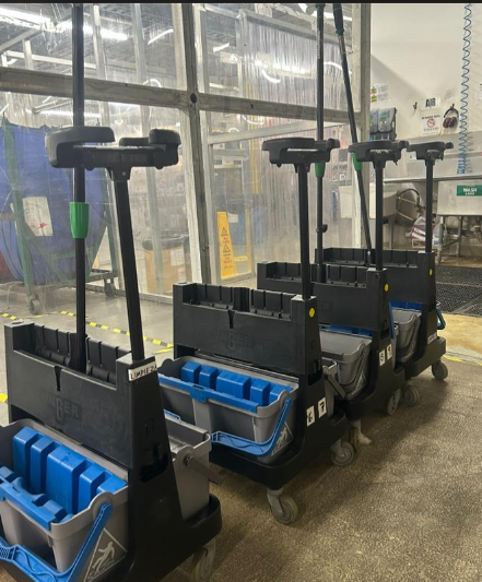 Cleaning set - Flat mop with bucket