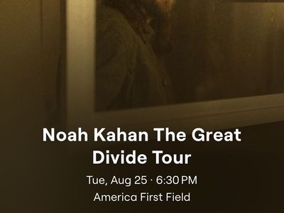 1 Floor Seat to Noah Kahan The Great Floor C Row 5