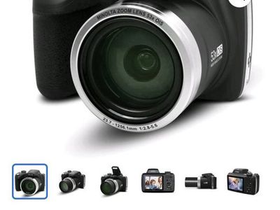 Minolta MN53Z 53x OIS Wide-Angle Zoom Digital Camera, Black
