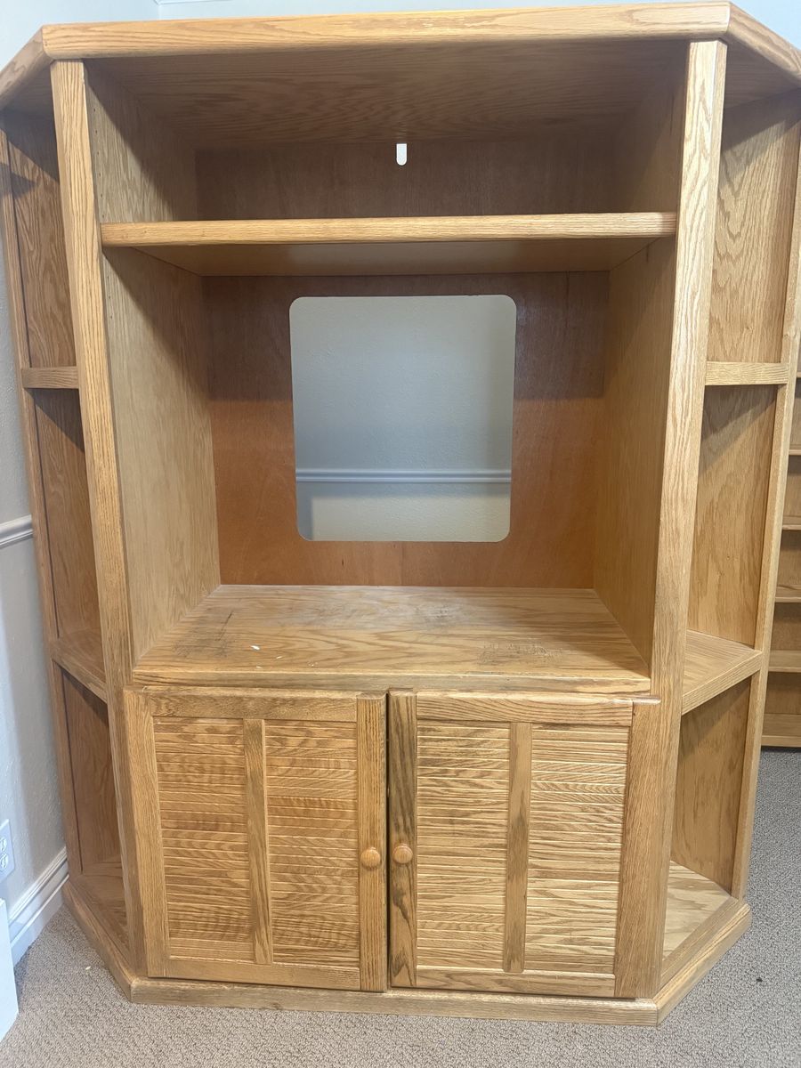 Solid Wood Entertainment Center