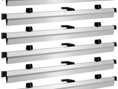 New Blueprint Hanging Clamps 6p 24inch Holder Aluminum Print Rack Adjustable with Black Wing Knobs