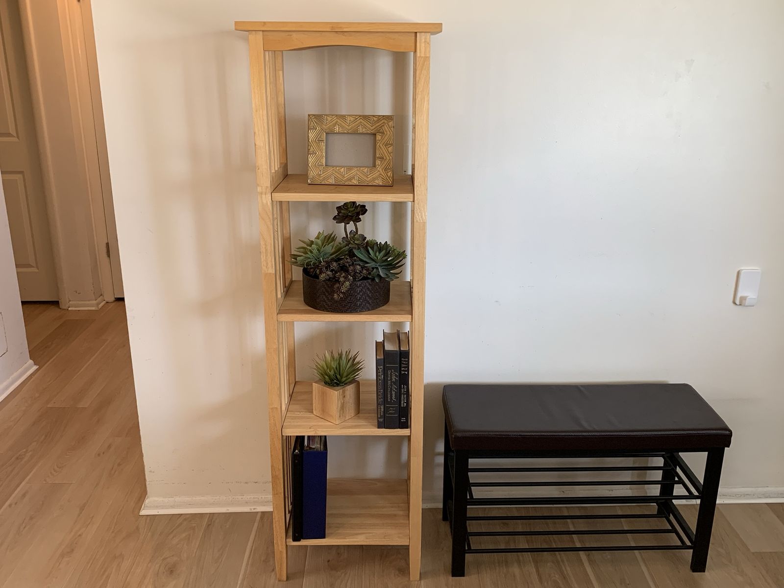 Solid wood storage tower / bookshelf / dresser / display shelf / cube storage