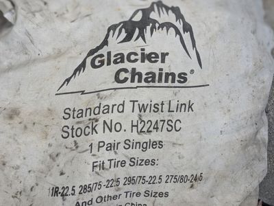 Truck Tire Chains 22.5 / 24.5 – Glacier Chains (Heavy Duty)