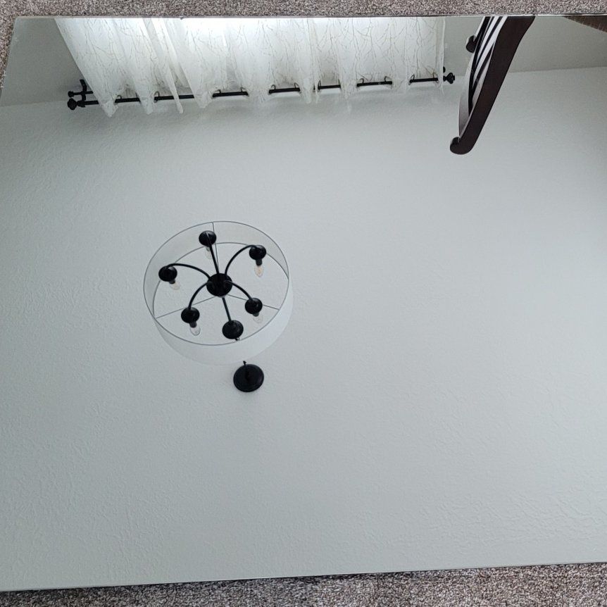 frame less bathroom mirror 39.75 tall 46 wide