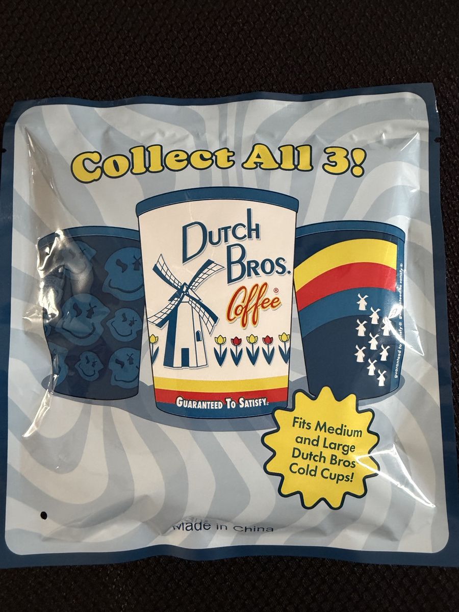 Dutch Bros Coffee Mystery Cold Cup Sleeve - New Sealed Pack
