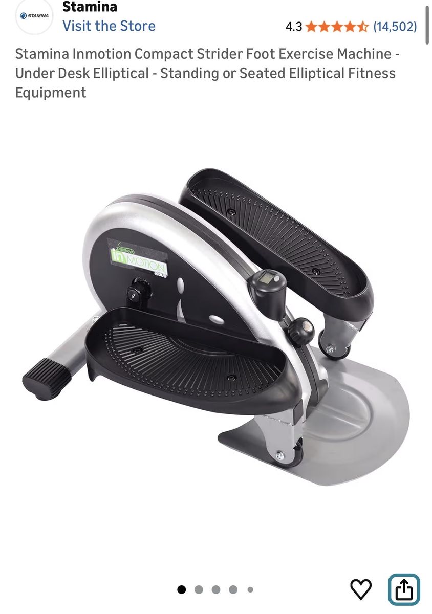 InMotion Stamina Desk Elliptical