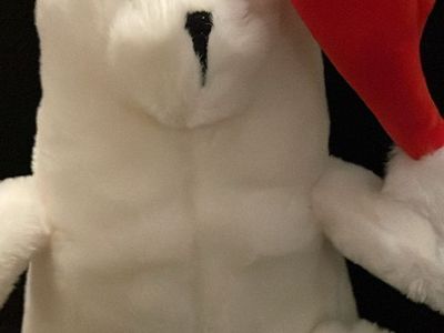 Giggle Scape Polar Bear Mascot plush 8 Inches