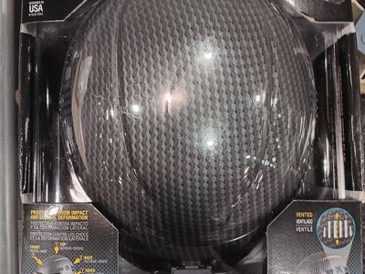 Klein Tools KARBN Safety Helmet w/ Headlamp, Vented, Type 1 Class C, Carbon Fiber Pattern