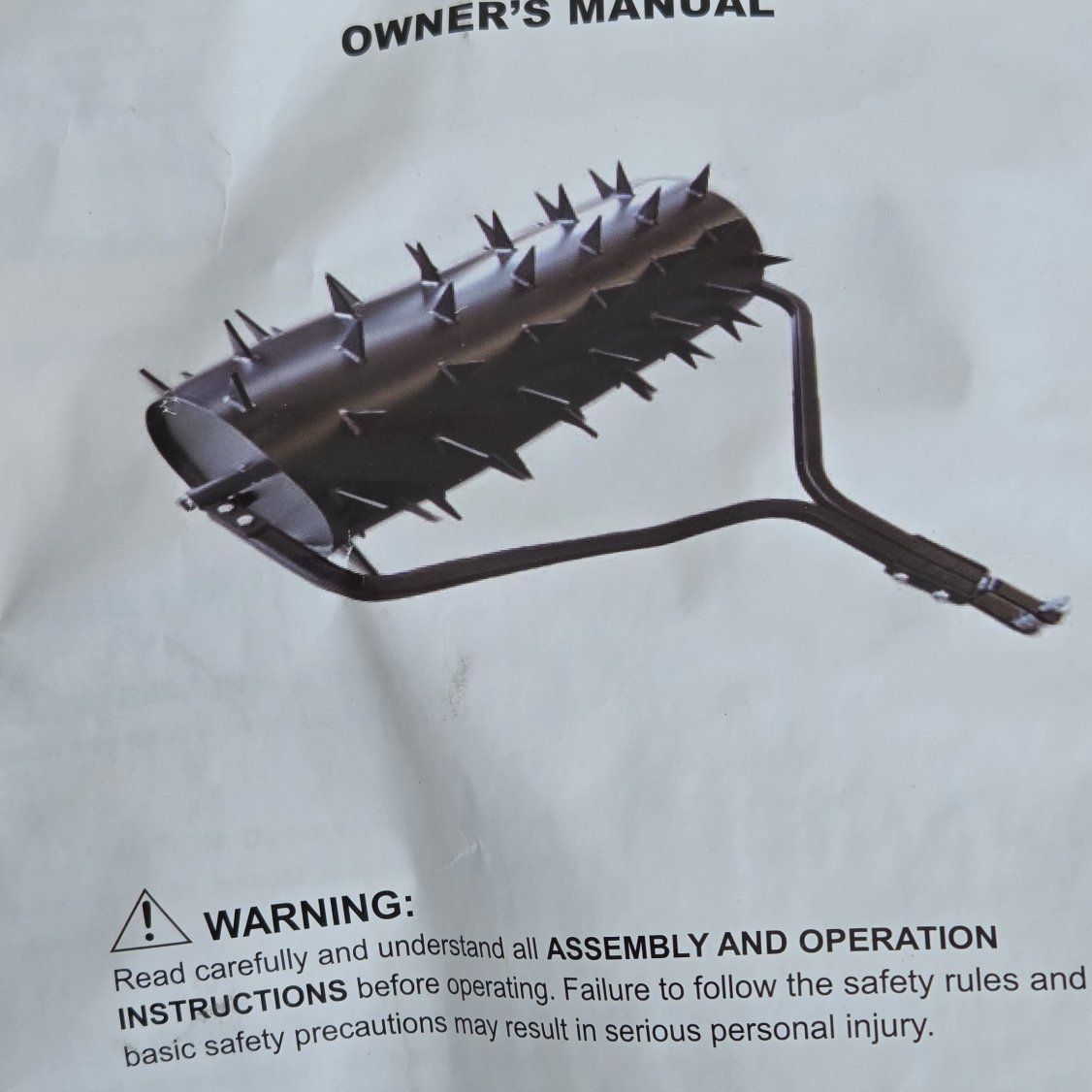 36" Drum Spike Aerator by Yard Tuff Tractor ATV