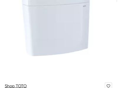 TOTO Aquia Cotton 1.28 GPF Dual-Flush High Efficiency Toilet Tank - White