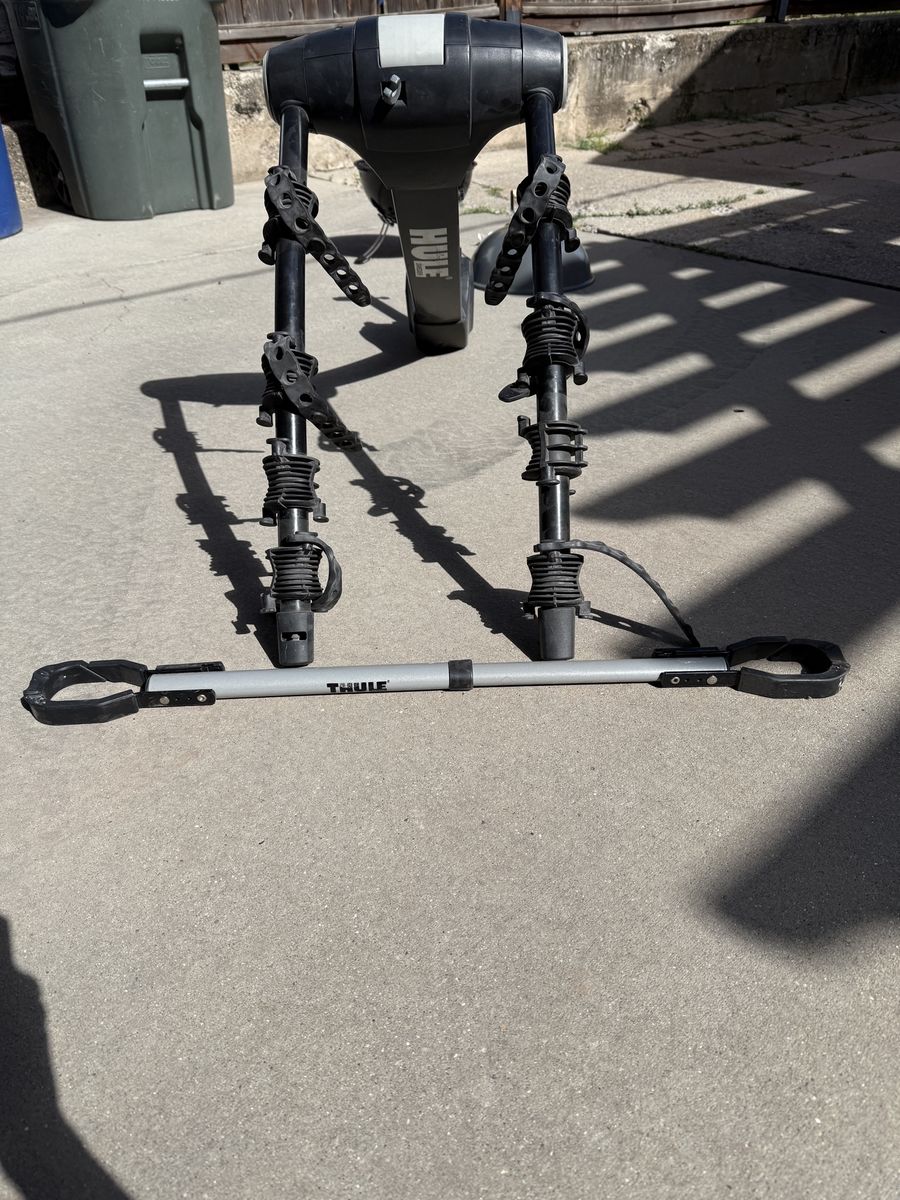 Thule 4-Bike Hitch Rack - Tilt-Down Design, Locking Pin, Frame Adapter, 1.25"/2" Receiver