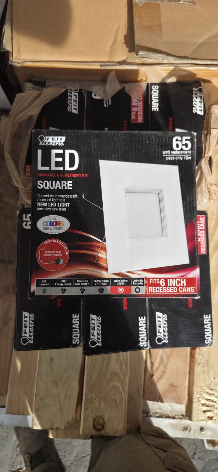 Led square recessed lights